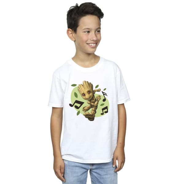 Marvel Boys Guardians Of The Galaxy Groot Musical Notes T-Shirt