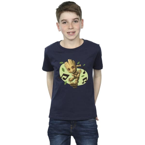 Marvel Boys Guardians Of The Galaxy Groot Musical Notes T-Shirt