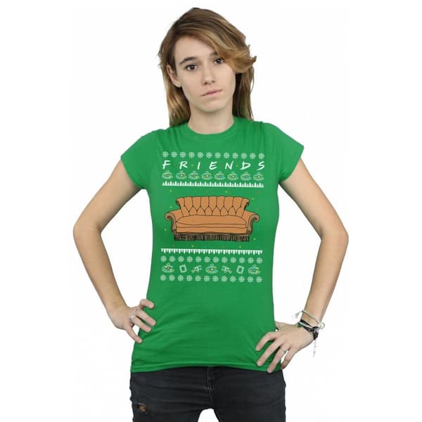 Friends Womens/Ladies Fair Isle Couch Cotton T-Shirt