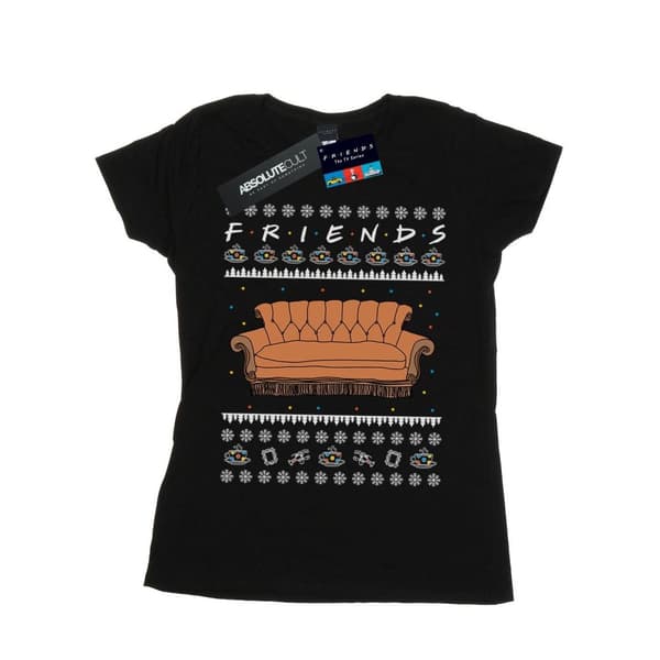 Friends Dam/dam Fair Isle Couch - T-shirt i bomull