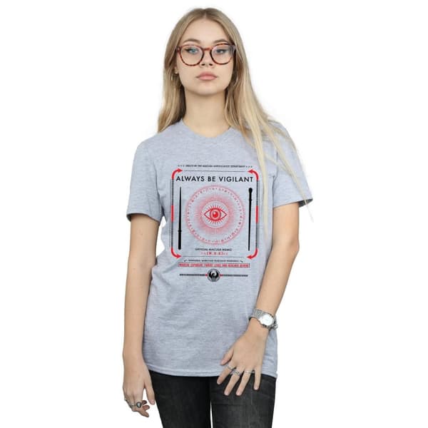 Fantastic Beasts Womens/Ladies Always Be Vigilant Cotton Boyfriend T-Shirt