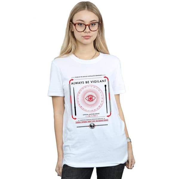 Fantastic Beasts Womens/Ladies Always Be Vigilant Cotton Boyfriend T-Shirt