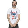 Miniatyrbild 2 av 3: Disney Lilo And Stitch Stitch-jul-T-shirt för herrar