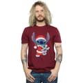 Miniatyrbild 2 av 3: Disney Lilo And Stitch Stitch-jul-T-shirt för herrar