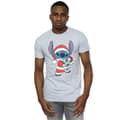 Miniatyrbild 2 av 3: Disney Lilo And Stitch Stitch-jul-T-shirt för herrar