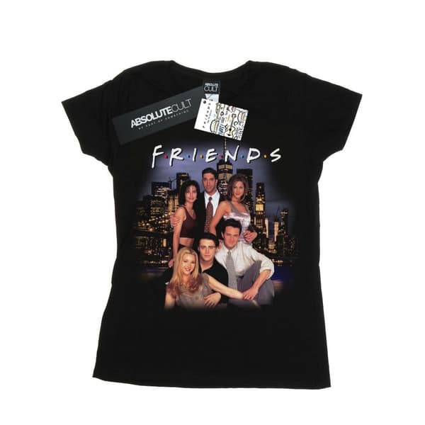 Friends Bomulls-T-shirt för damer/kvinnor - Homage Group Photo