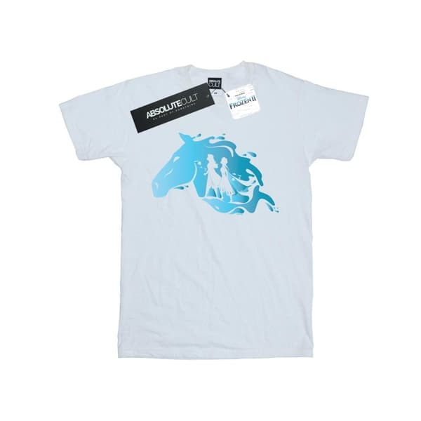 Disney Womens/Ladies Frozen 2 Nokk Silhouette Cotton Boyfriend T-Shirt