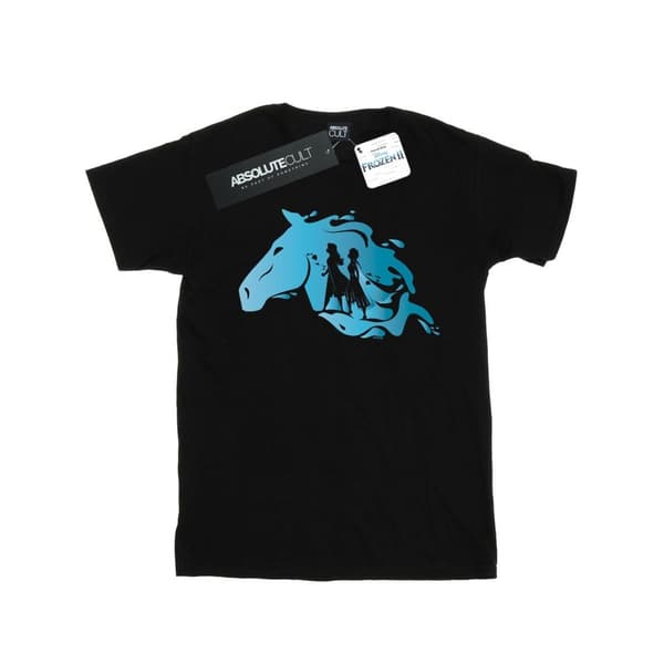 Disney Womens/Ladies Frozen 2 Nokk Silhouette Cotton Boyfriend T-Shirt
