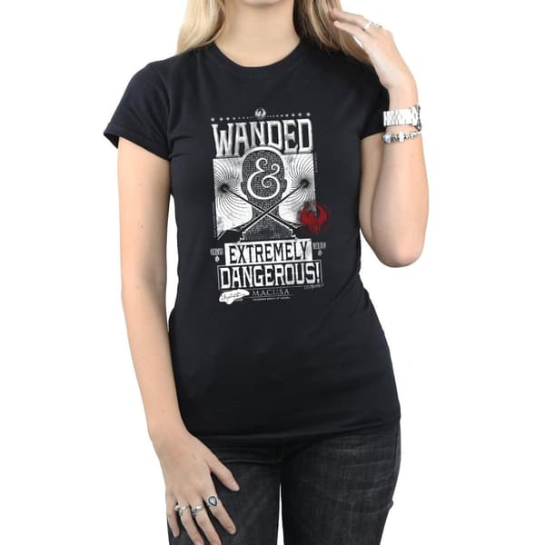 Fantastic Beasts Dam/Tjej - Wanded And Extremely Dangerous T-shirt i bomull