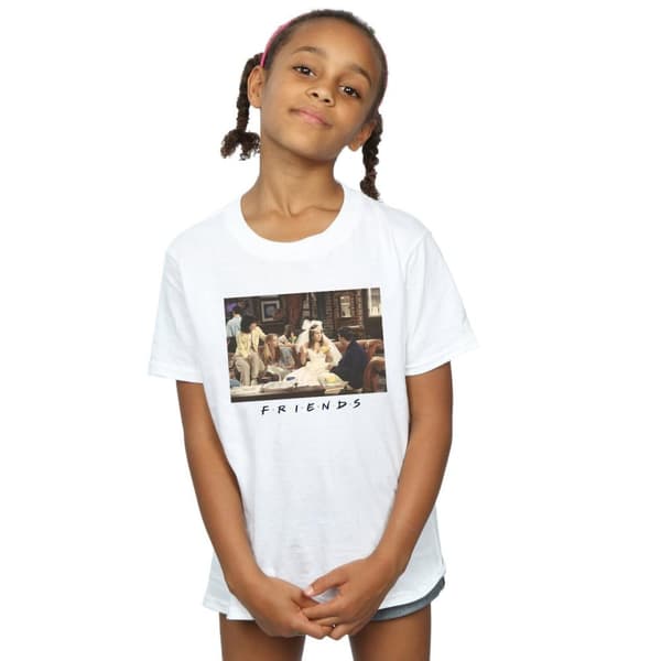 Friends T-shirt i bomull med Rachel-bröllopsklänning för flickor
