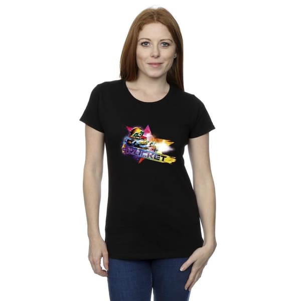 Marvel Womens/Ladies Guardians Of The Galaxy Abstract Rocket Raccoon Cotton T-Shirt