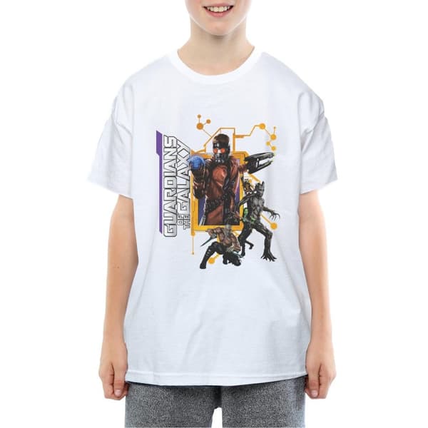 Marvel Pojkar Guardians Of The Galaxy Team Pose T-shirt