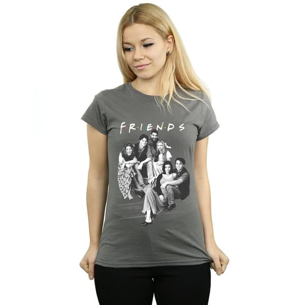 Friends Womens/Ladies Group Stairs Cotton T-Shirt