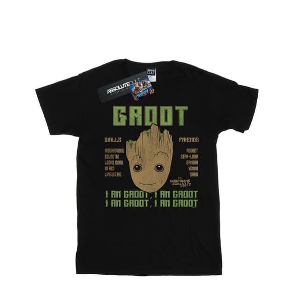 Marvel Girls Guardians Of The Galaxy Vol. 2 Groot Skills Cotton T-Shirt
