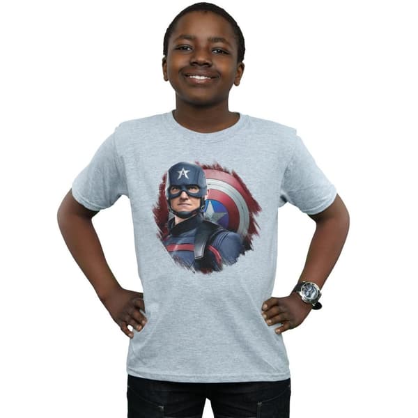 Marvel Boys The Falcon And The Winter Soldier Captain America Stare T-Shirt