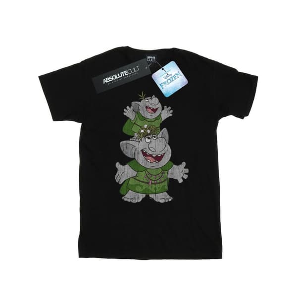 Disney Dam/Tjej Frozen Handstacking Trolls Boyfriend T-shirt i bomull