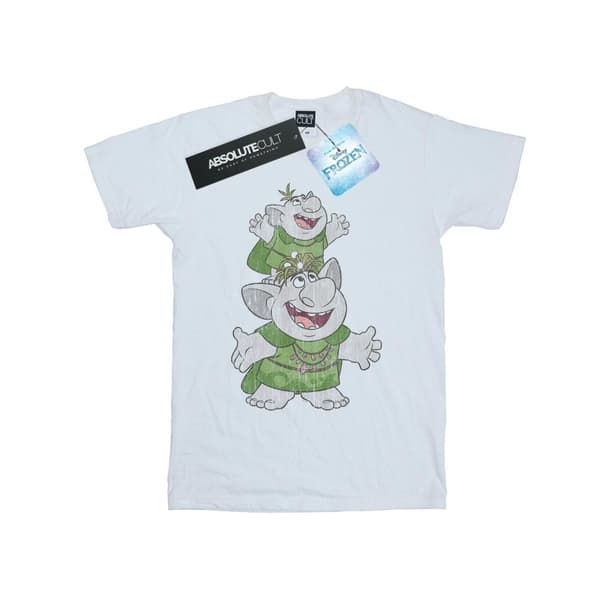 Disney Dam/Tjej Frozen Handstacking Trolls Boyfriend T-shirt i bomull