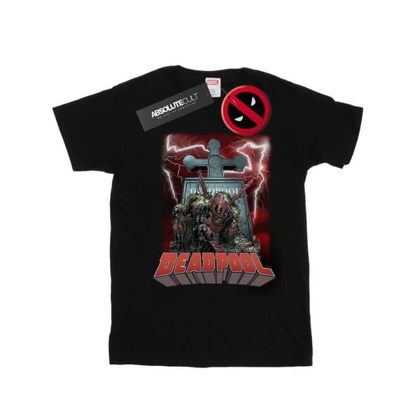 Marvel Womens/Ladies Deadpool Grave Cotton Boyfriend T-Shirt