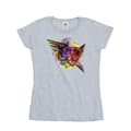 Miniatyrbillede 1 af 2: Marvel Womens/Ladies Guardians Of The Galaxy Abstract Shield Chest Cotton T-Shirt