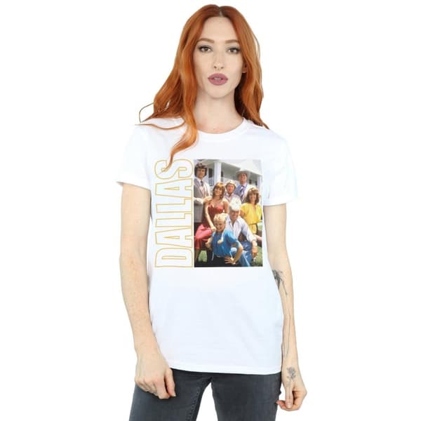 Dallas Womens/Ladies Ewing Family Photo Cotton Boyfriend T-Shirt