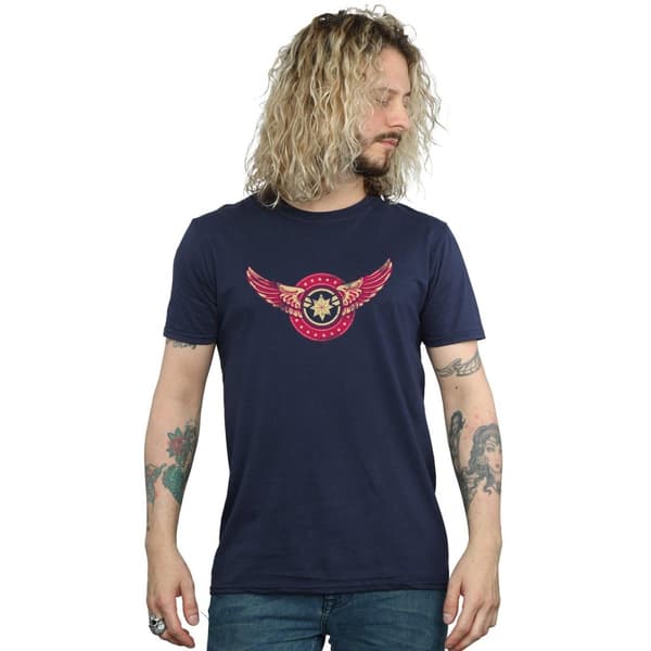 Marvel Captain Marvel t-shirt med vingar och lapp