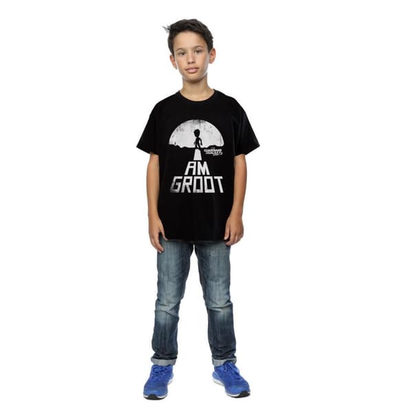 Marvel Boys Guardians Of The Galaxy I Am Groot White T-Shirt