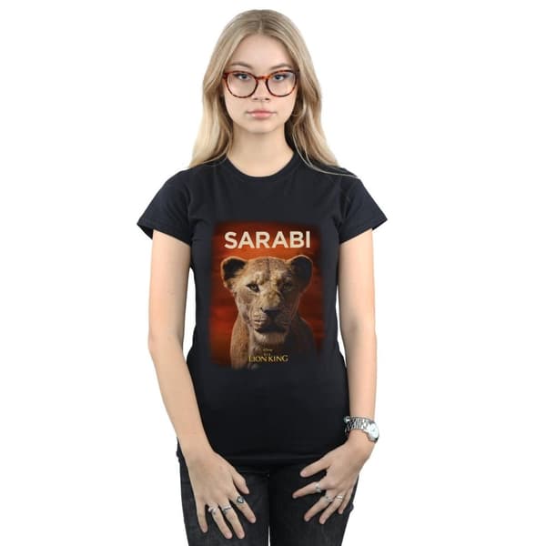 Disney Womens/Ladies The Lion King Movie Sarabi Poster Cotton T-Shirt
