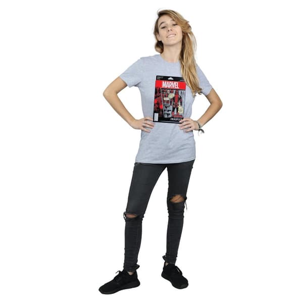 Marvel Dam/Tjej Deadpool Action Figure Boyfriend T-shirt i bomull