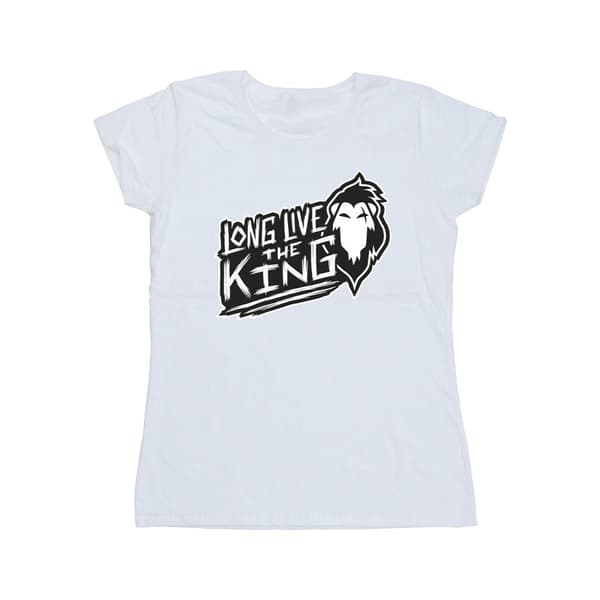 Disney Womens/Ladies The Lion King The King Cotton T-Shirt White L