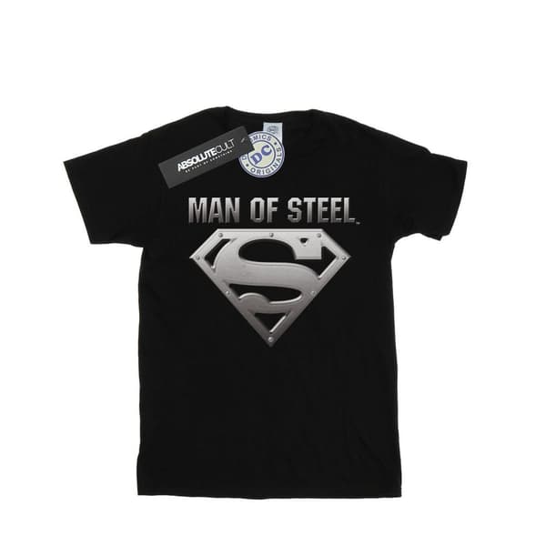 DC Comics Mens Superman Man Of Steel Shield T-Shirt