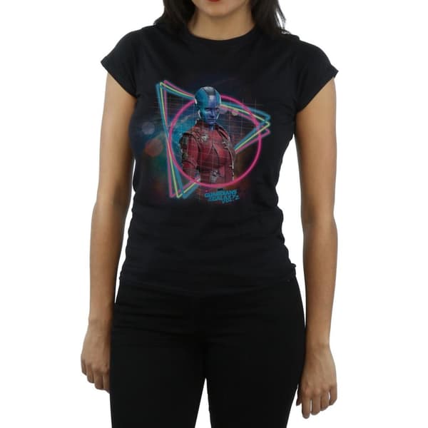 Marvel Dam/Tjej Guardians Of The Galaxy Neon Nebula T-shirt i bomull