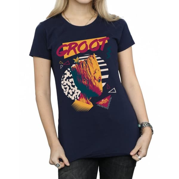 Marvel Womens/Ladies Guardians Of The Galaxy Vol. 2 80s Groot Cotton T-Shirt