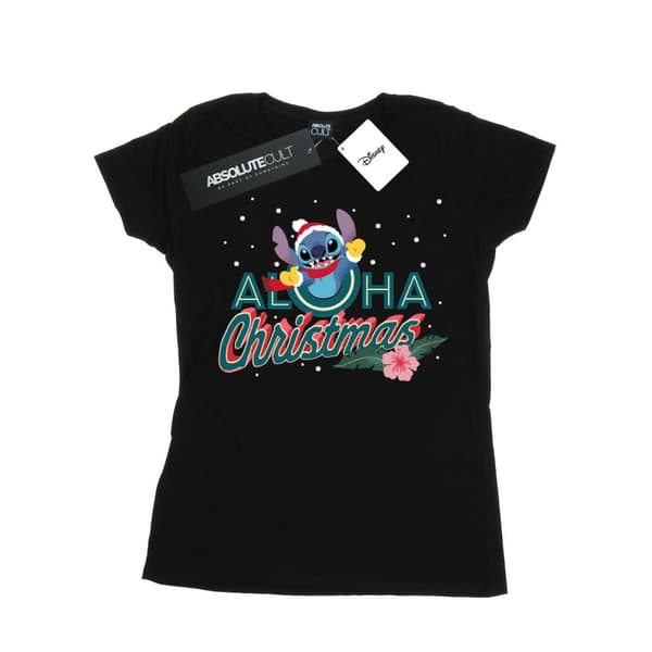 Disney Dam/Tjej Lilo And Stitch Aloha Christmas - T-shirt i bomull