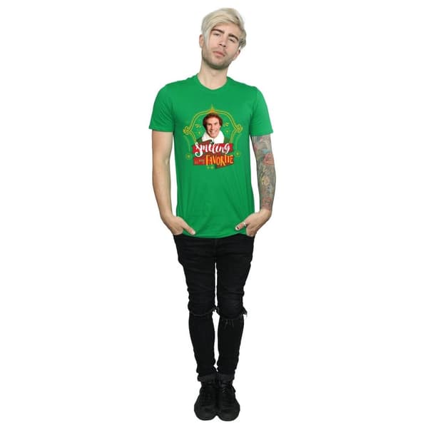 Elf T-shirt med leende Buddy för herrar