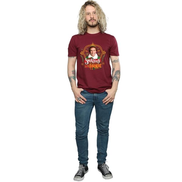 Elf T-shirt med leende Buddy för herrar