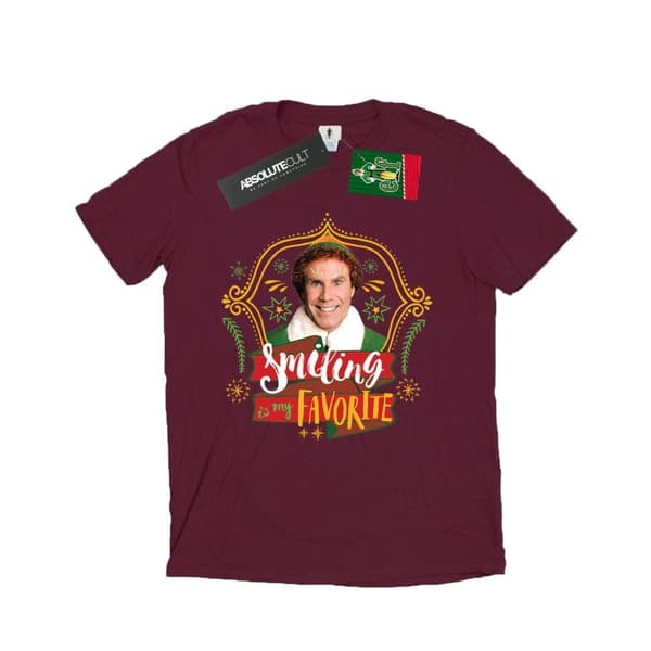 Elf T-shirt med leende Buddy för herrar