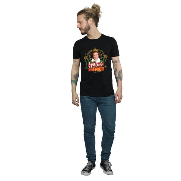 Elf T-shirt med leende Buddy för herrar