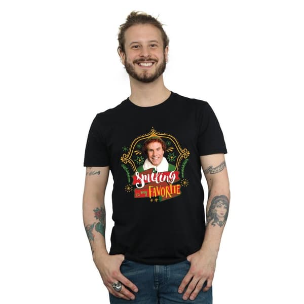 Elf T-shirt med leende Buddy för herrar