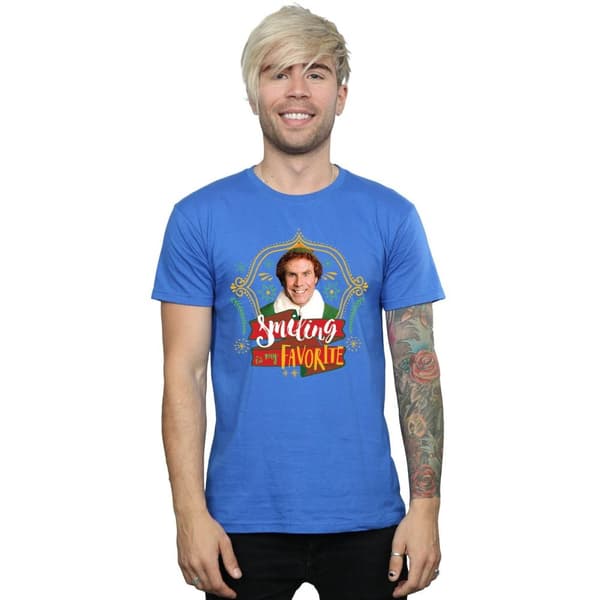 Elf T-shirt med leende Buddy för herrar
