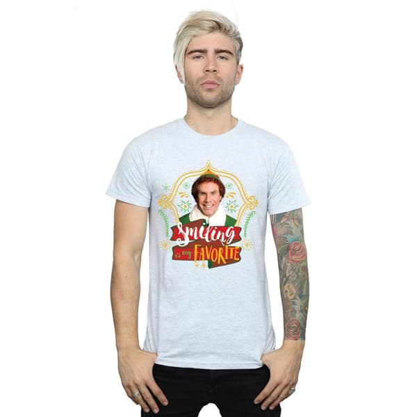 Elf Mens Buddy Smiling T-Shirt