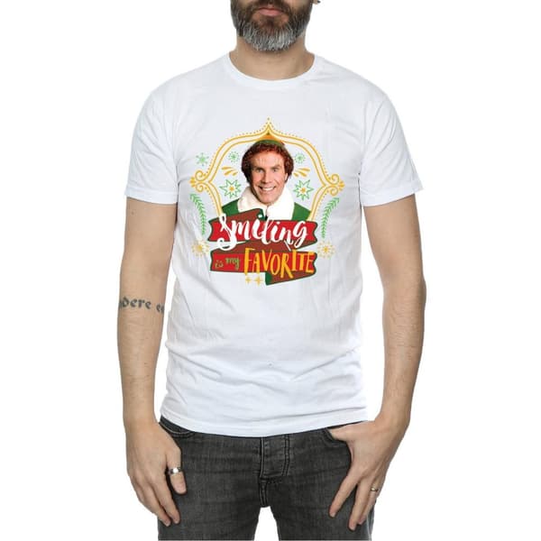 Elf T-shirt med leende Buddy för herrar