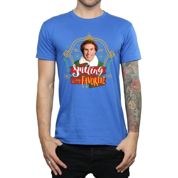 Elf T-shirt med leende Buddy för herrar