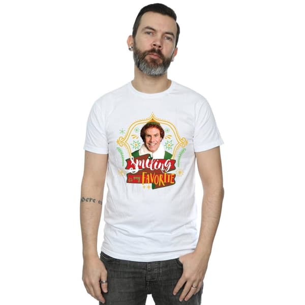 Elf T-shirt med leende Buddy för herrar