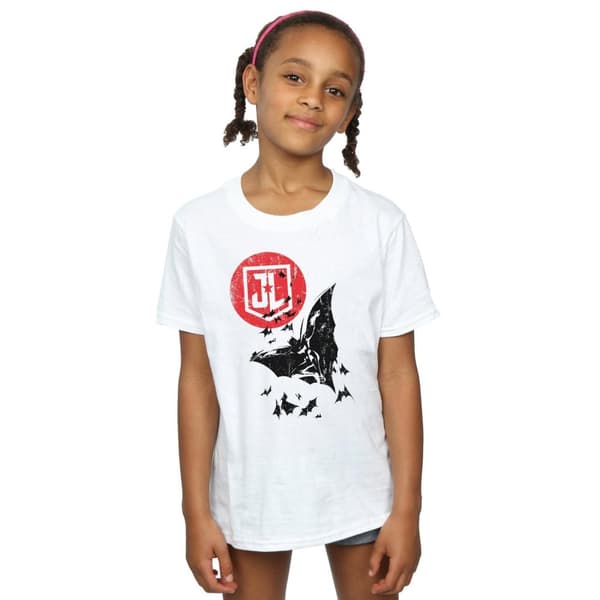 DC Comics T-shirt i bomull för flickor - Justice League Movie Batman Moon Leap