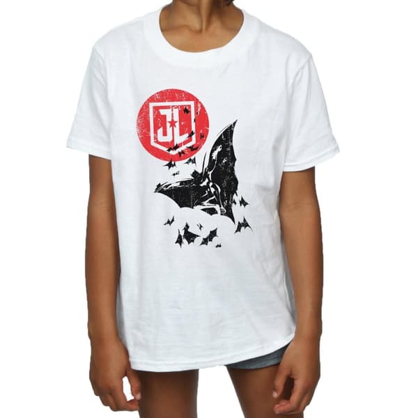 DC Comics T-shirt i bomull för flickor - Justice League Movie Batman Moon Leap