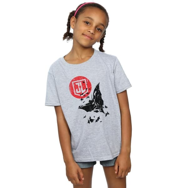 DC Comics T-shirt i bomull för flickor - Justice League Movie Batman Moon Leap