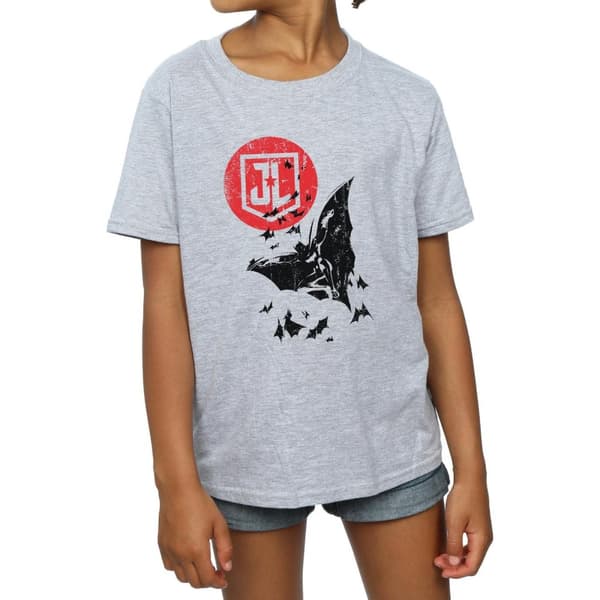 DC Comics T-shirt i bomull för flickor - Justice League Movie Batman Moon Leap