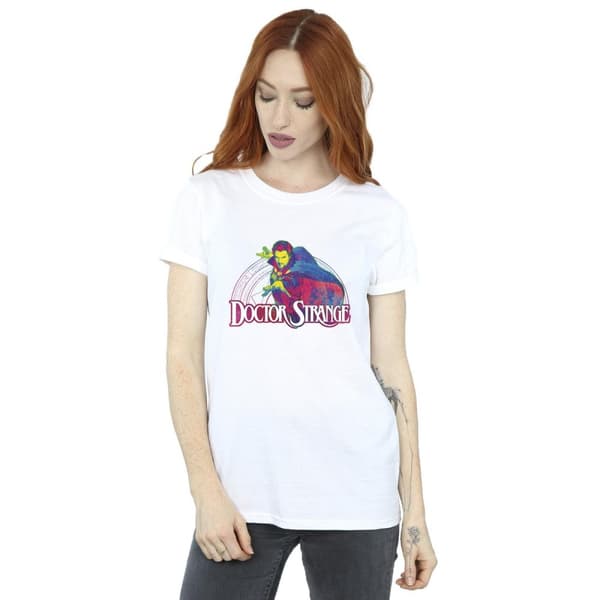 Marvel Womens/Ladies Doctor Strange Pyschedelic Cotton Boyfriend T-Shirt