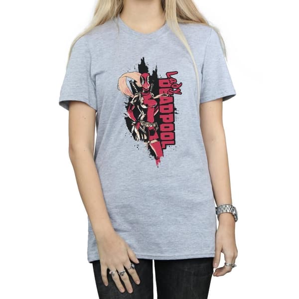 Marvel Womens/Ladies Deadpool Lady Deadpool Cotton Boyfriend T-Shirt