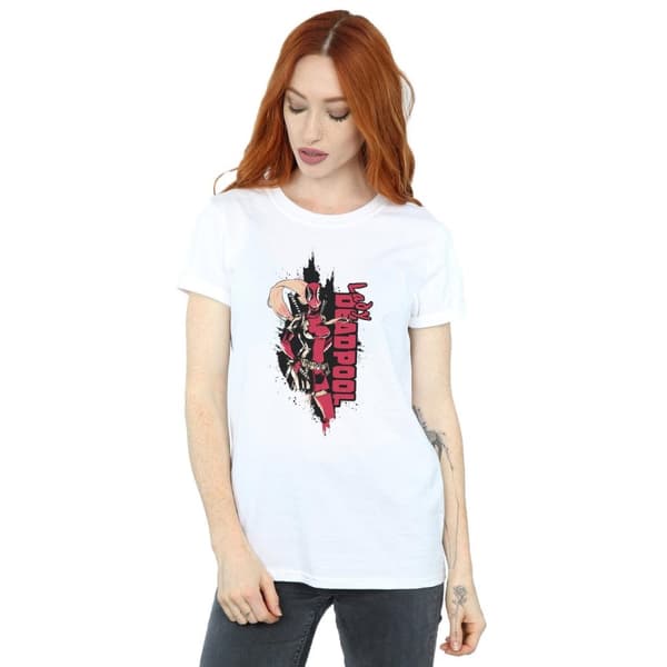 Marvel Womens/Ladies Deadpool Lady Deadpool Cotton Boyfriend T-Shirt
